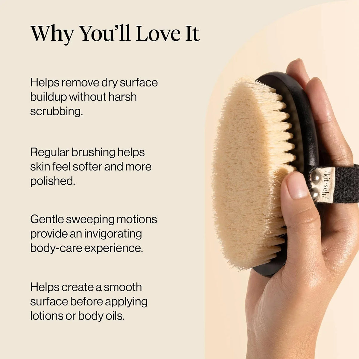 Kitsch Dry Brushing Body Brush for Lymphatic Drainage