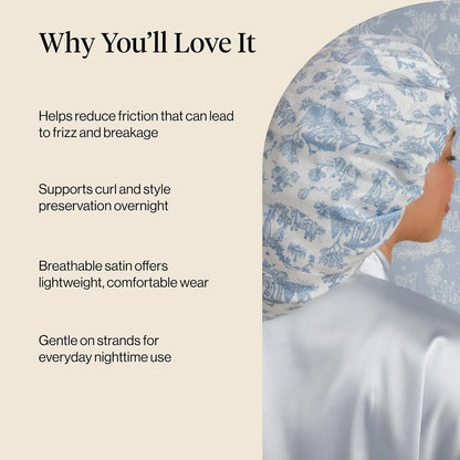 Kitsch XL Satin Bonnet for Sleeping - Aura
