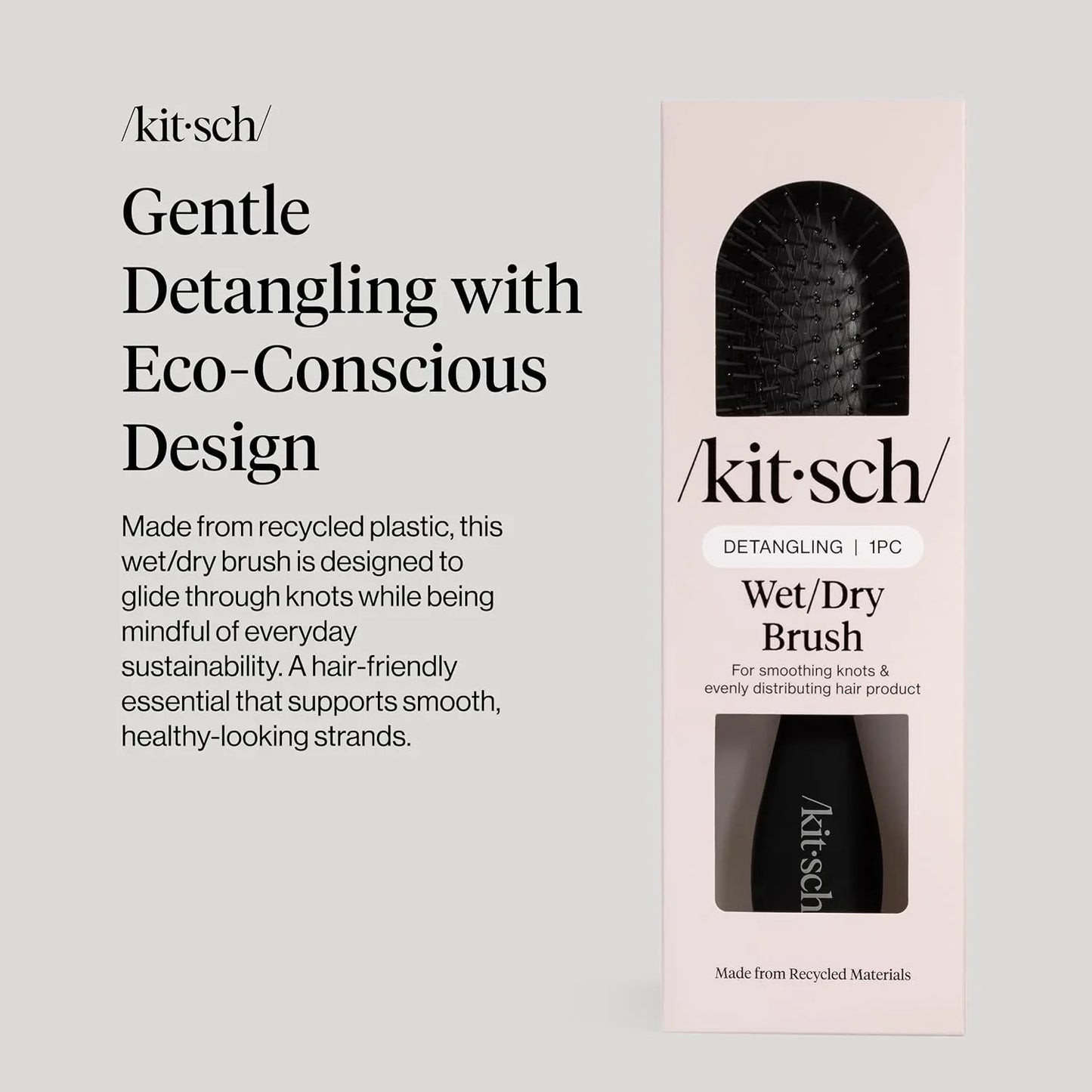 Kitsch Wet Dry Brush Detangler – Hair Brush for Women - Terracotta
