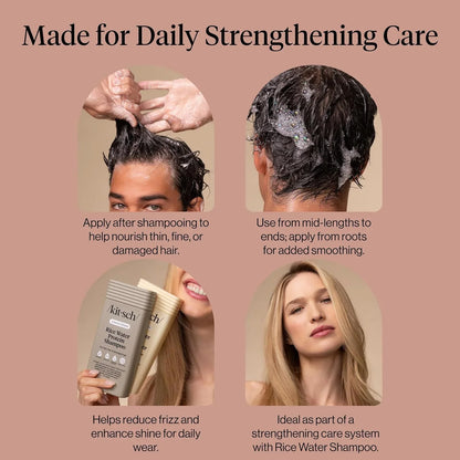 Kitsch Strengthening Rice Water Conditioner for Hair Growth – 12.3 oz