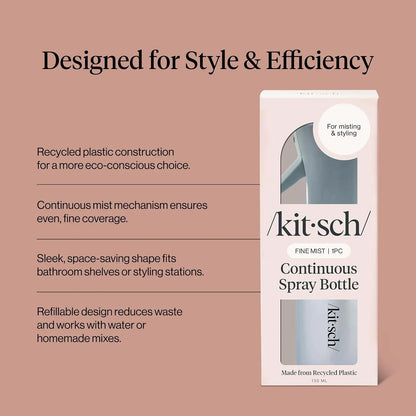 Kitsch Continuous Spray Bottle for Hair – Sheer Violet, 150ml