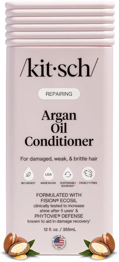 Kitsch Argan Oil Conditioner for Hair Growth – Made in USA, 12 oz