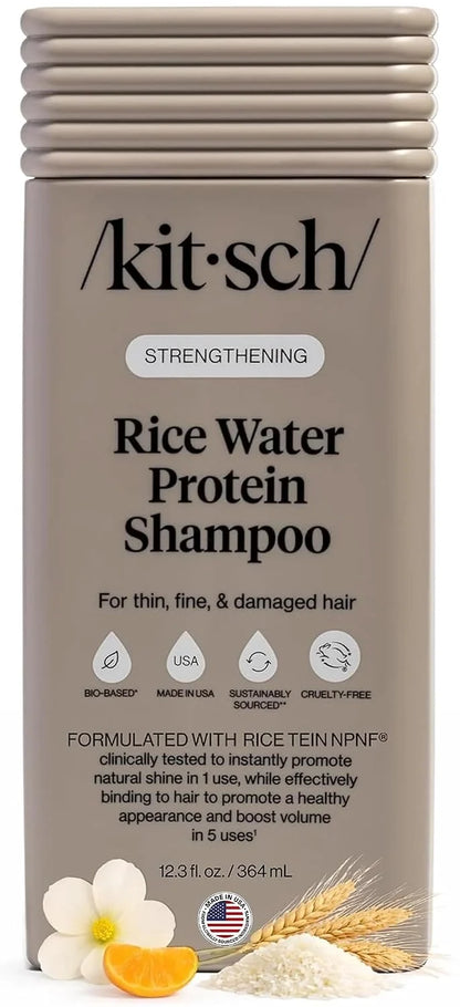 Kitsch Argan Oil Shampoo for Hair Growth – Hydrating Hair Care – 12.3 oz