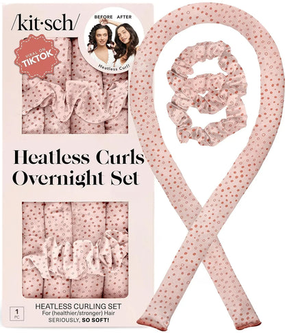 Kitsch Velvet Heatless Curls Overnight Set - Eucalyptus