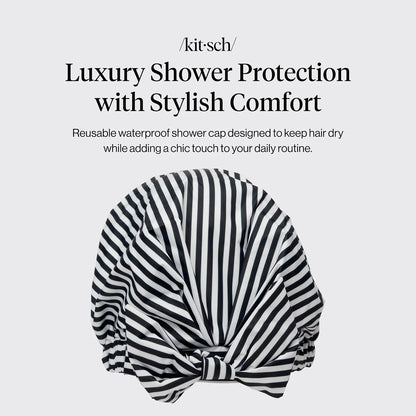 Kitsch Luxury Large Shower Cap for Women - Cherry Print