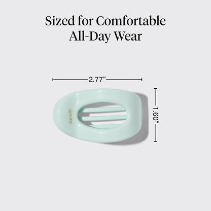 Kitsch Small Flat Claw Clip for Women - Sage Leaf, 1pc