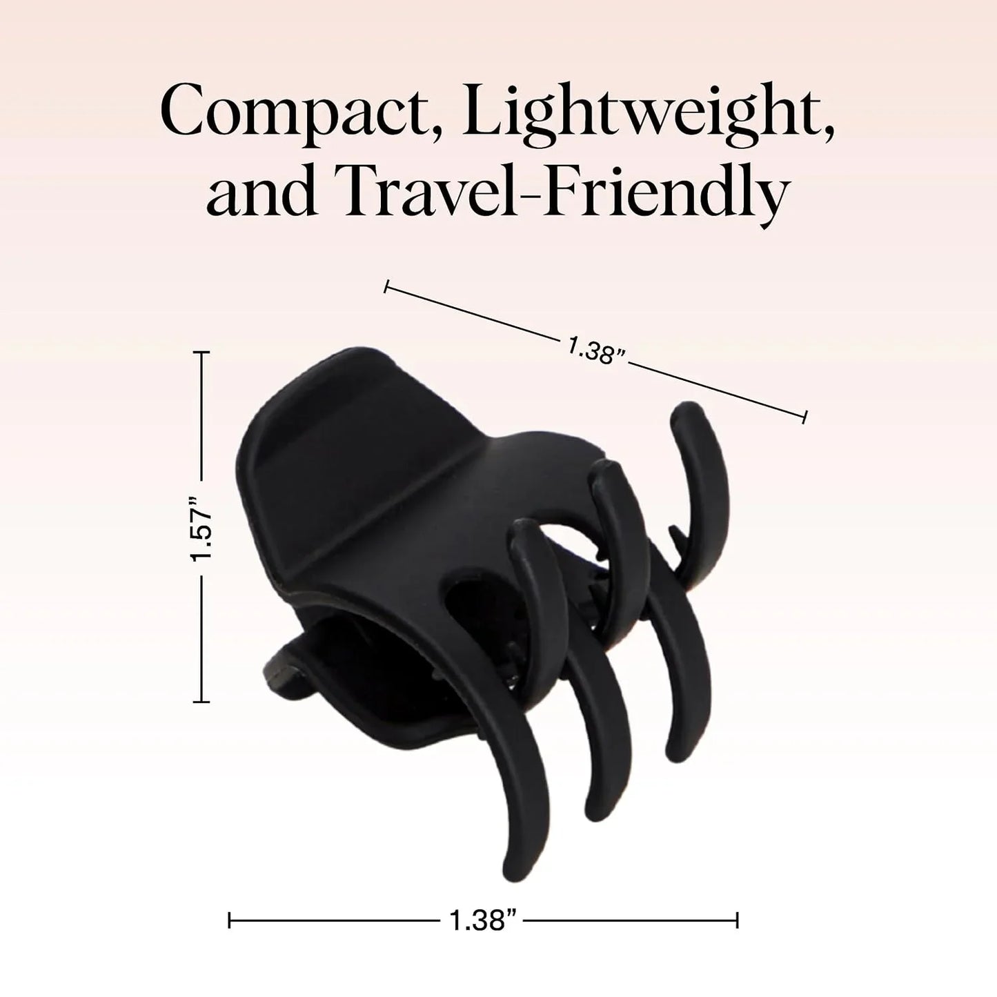 Kitsch Mini Claw Clips for Women - Tortoise & Black, 6pcs