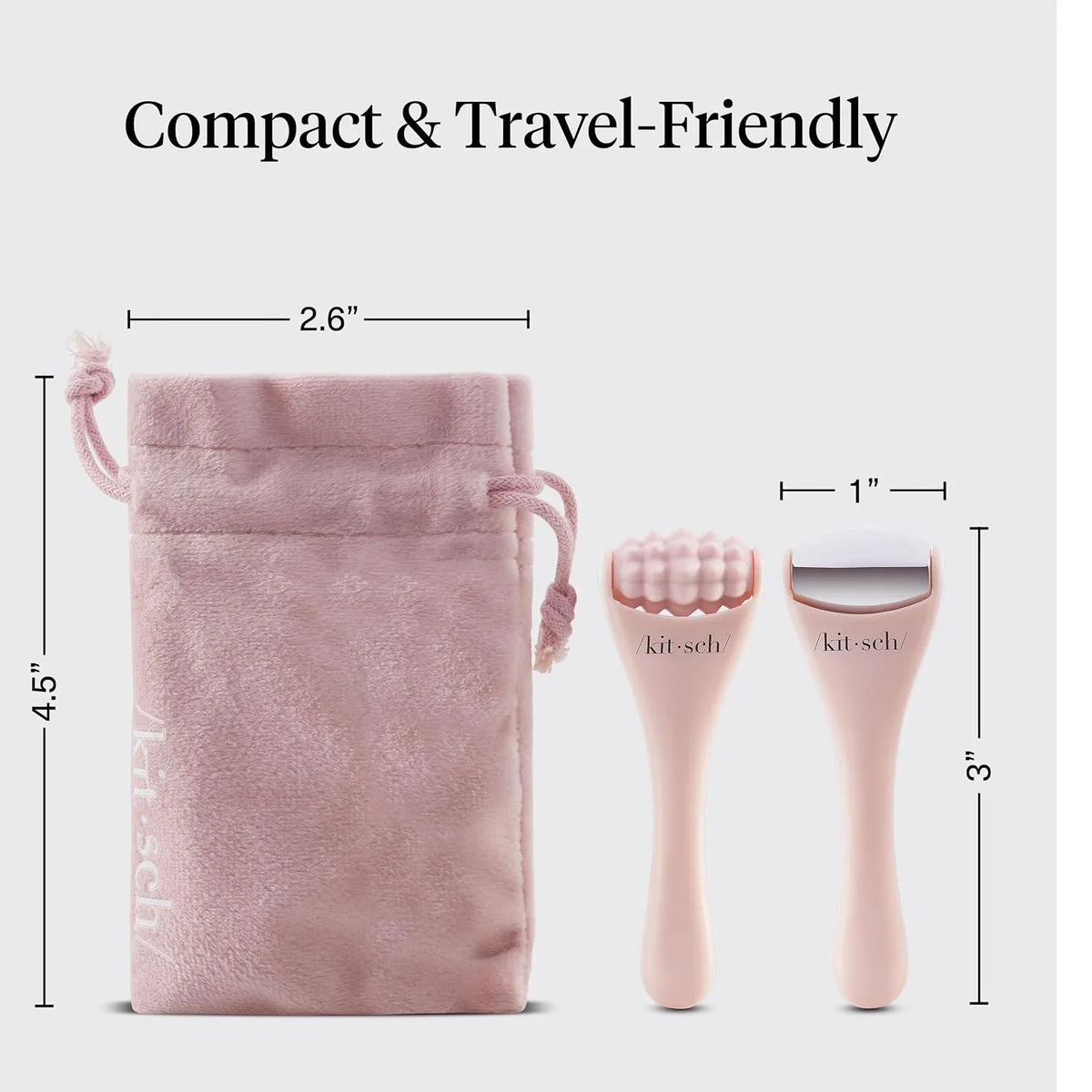 Kitsch Mini Ice Roller for Face Tool Set – Cooling Face Rollers - Blush