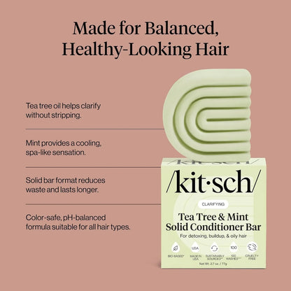 Kitsch Clarifying Tea Tree & Mint Conditioner Bar Soap - 3 oz