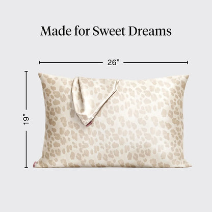 Kitsch Satin Pillowcase with Zipper - Standard Size, Haze Blue