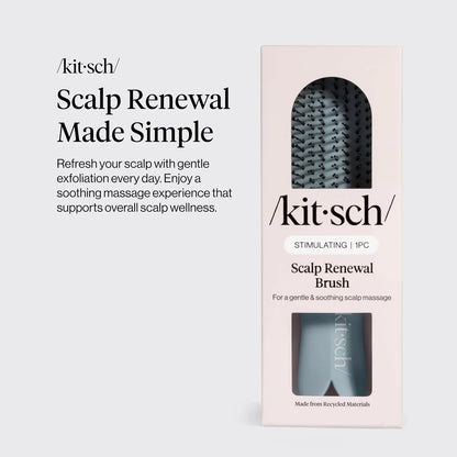 Kitsch Scalp Renewal Brush - Hairbrush Scalp Massager - Black