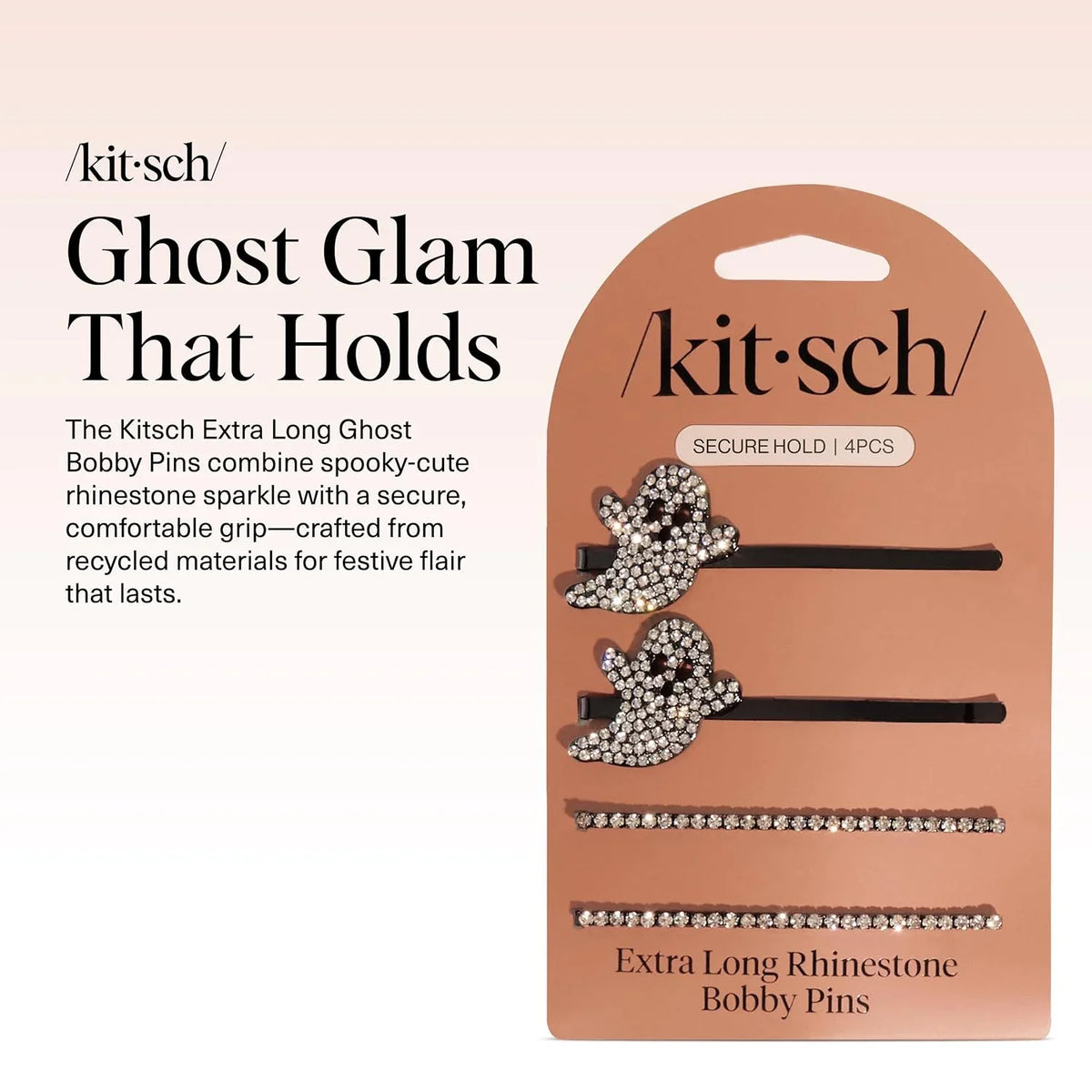 Kitsch Spiral Bobby Pins - Hair Accessories For Women - Brown, 3pcs
