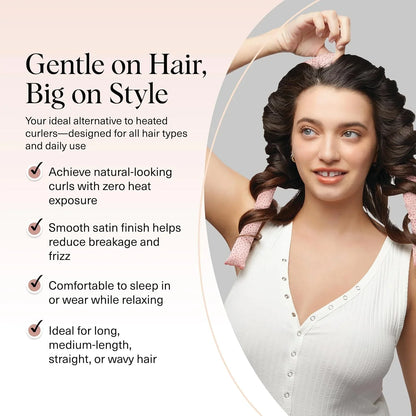 Kitsch Velvet Heatless Curls Overnight Set - Eucalyptus