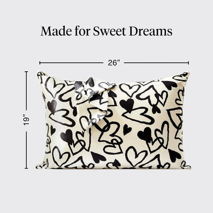 Kitsch Satin Pillowcase with Zipper - Standard Size, Haze Blue