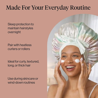 Kitsch XL Satin Bonnet for Sleeping - Aura