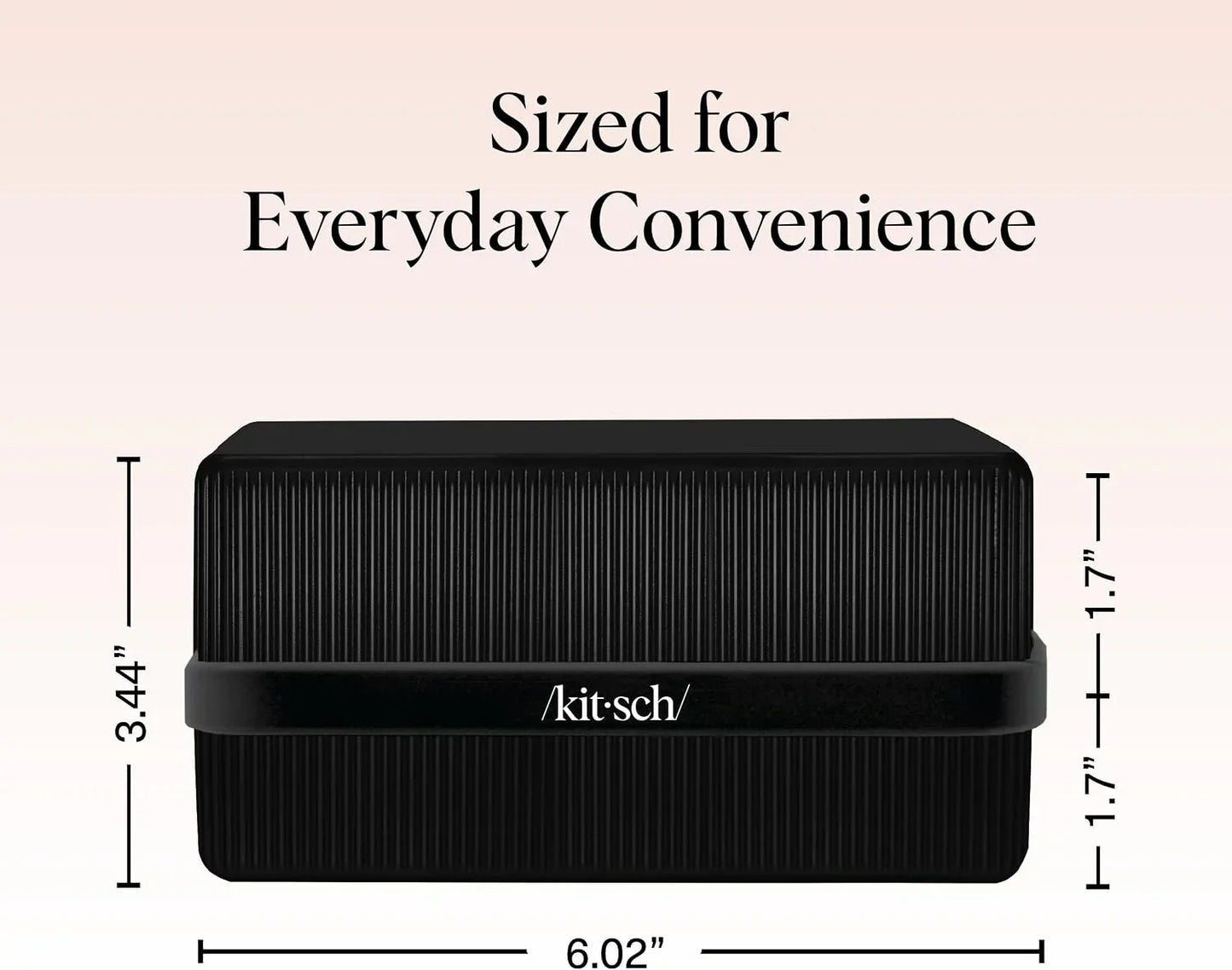 Kitsch 4-Compartment Travel Soap Case – TSA-Approved Bar Soap Holder