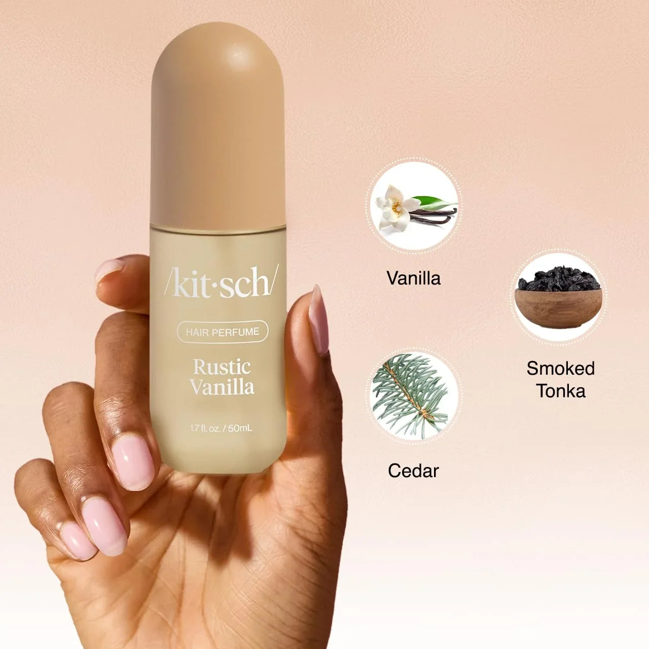 Kitsch Hair Perfume for Women – Hair Spray & Body Mist – Caramel Cream 50mL