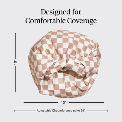 Kitsch Luxury Large Shower Cap for Women - Cherry Print