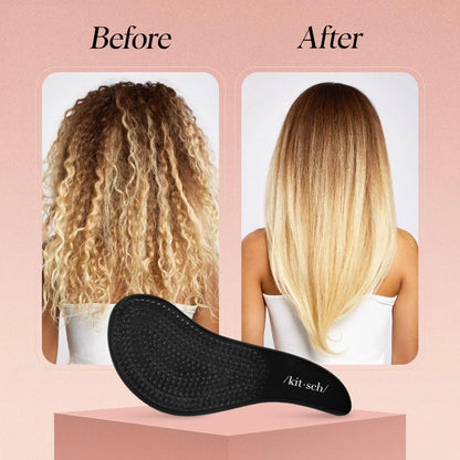 Kitsch Detangle Brush – Gentle Curly Hair Brush All Hair Types - Haze Blue
