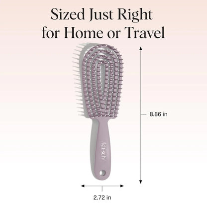 Kitsch Flexi Flow Detangler Brush, Hair Brushes For Women - Soft Violet