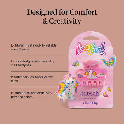 Kitsch Plastic Puffy Claw Clip - Hair Accessories For Women- Chocolate, 1pc