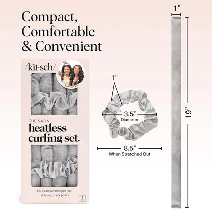 Kitsch Velvet Heatless Curls Overnight Set - Eucalyptus