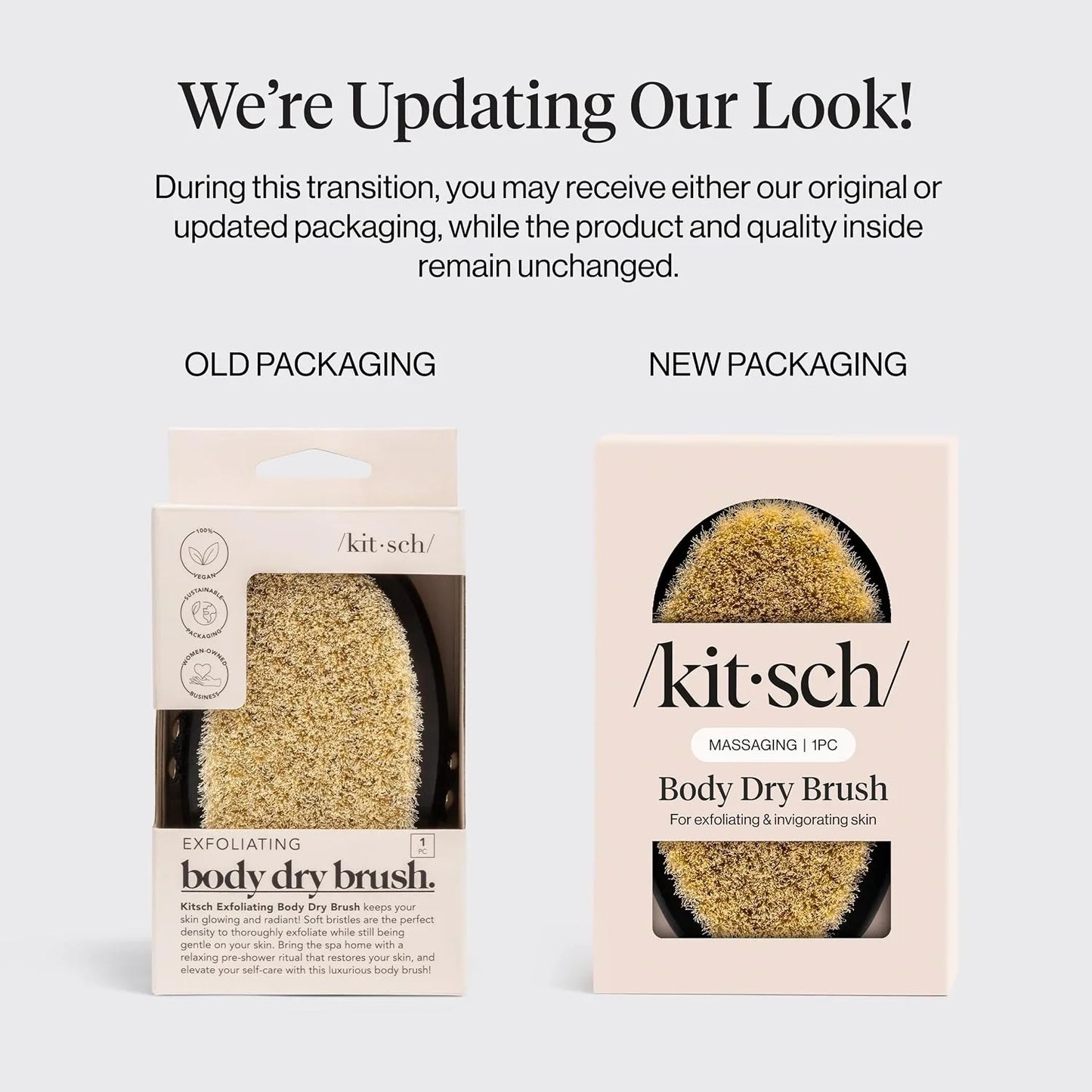 Kitsch Dry Brushing Body Brush for Lymphatic Drainage