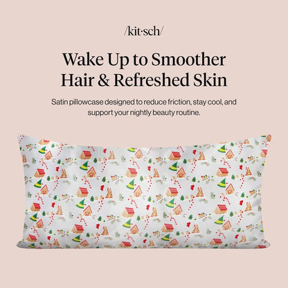 Lisa Frank x Kitsch Satin Pillowcase, Size 19x36 - Rainbow Leopard