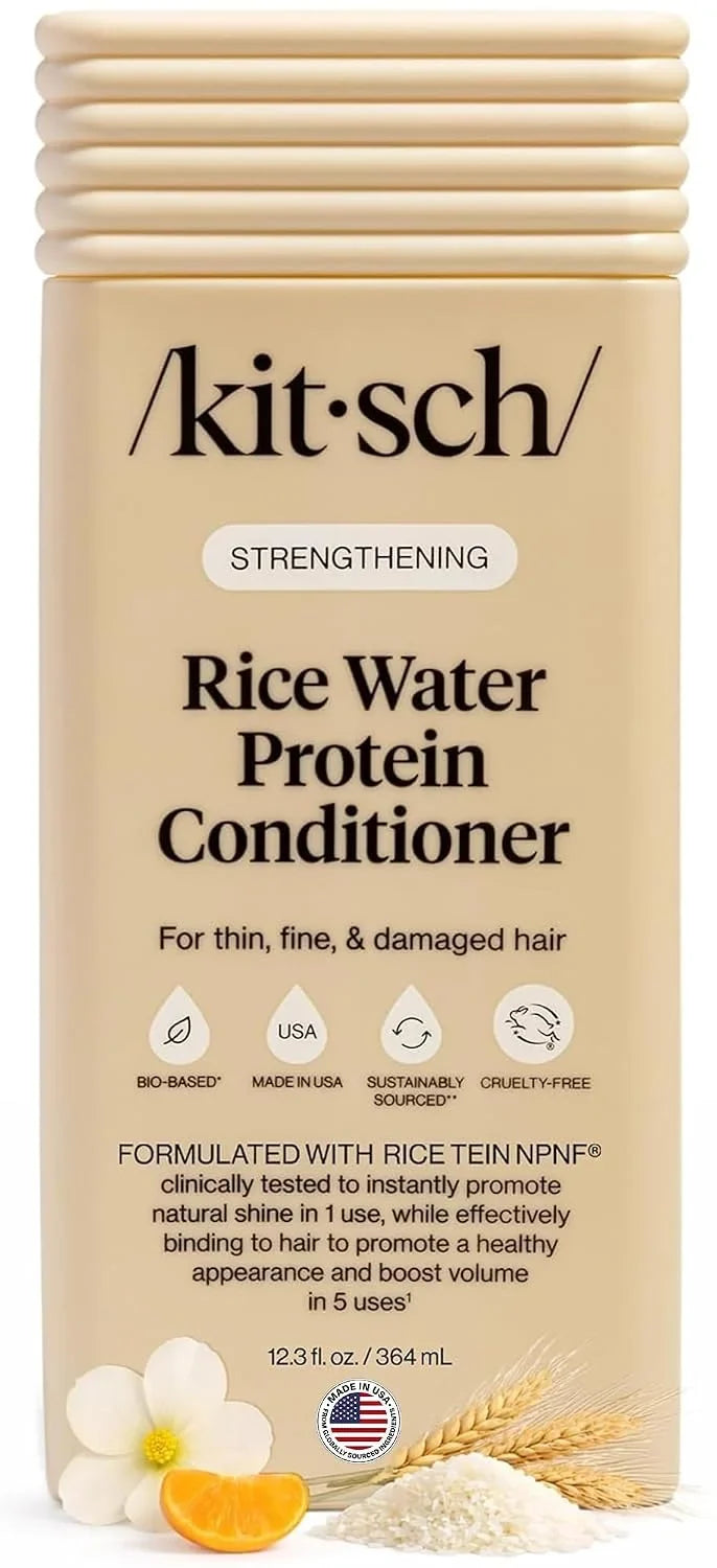 Kitsch Strengthening Rice Water Conditioner for Hair Growth – 12.3 oz