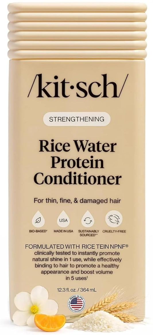 Kitsch Strengthening Rice Water Conditioner for Hair Growth – 12.3 oz