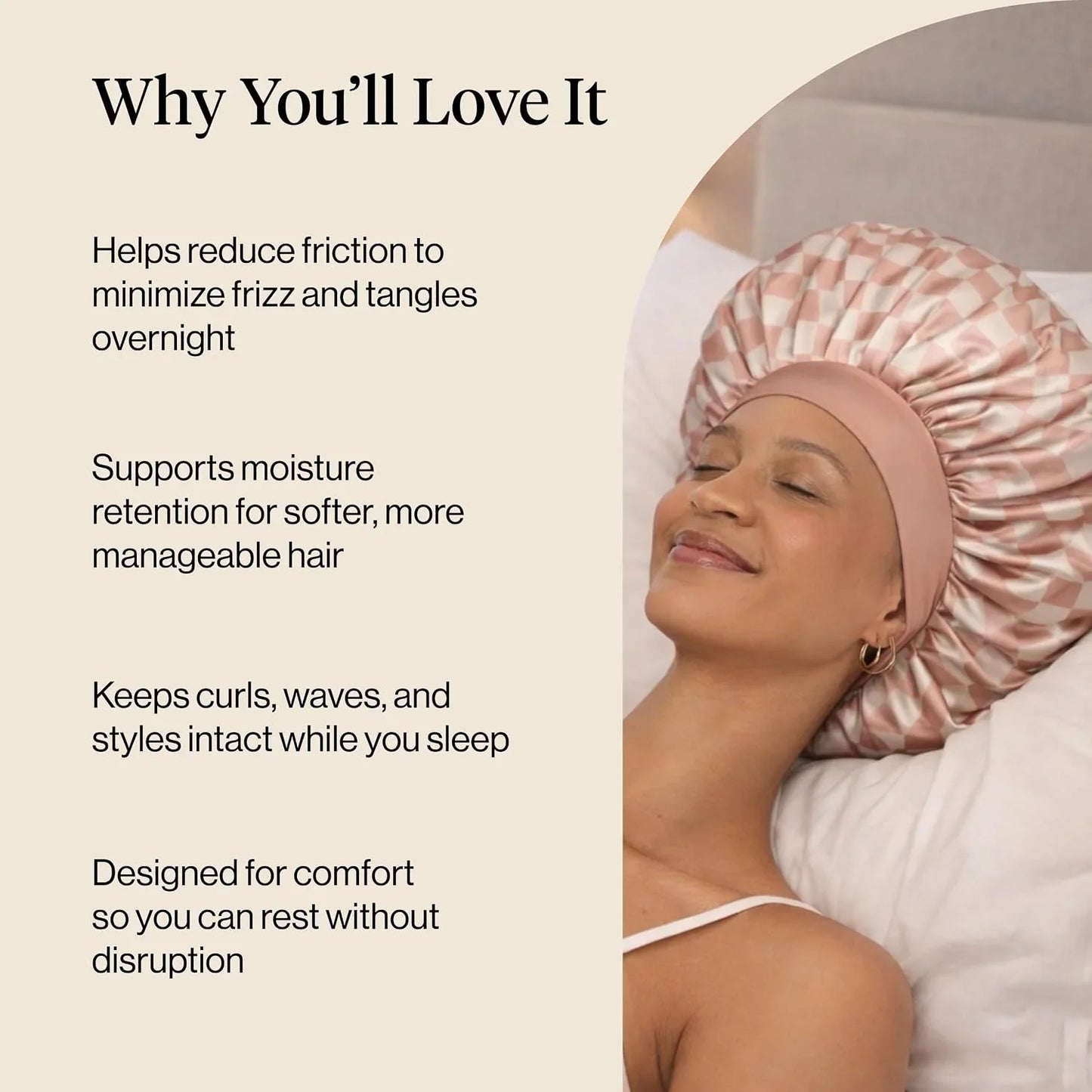 Kitsch XL Satin Bonnet for Sleeping - Aura