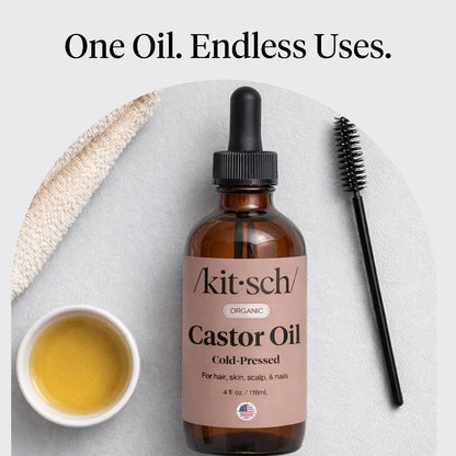 Kitsch 100% Pure Castor Oil Organic Cold Pressed - 2 oz