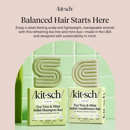Kitsch Rosemary & Biotin Shampoo and Conditioner Set for Hair Growth