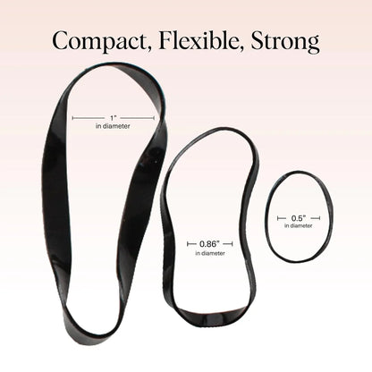 Kitsch Hair Ties No Damage for Kids, Teens and Women - Black, 500pcs