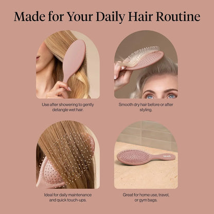 Kitsch Wet Dry Brush Detangler – Hair Brush for Women - Terracotta