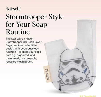 Kitsch x Star Wars Stormtrooper Soap Saver Bag – Mesh Bag Soap Holder