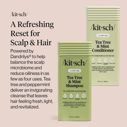 Kitsch Rice Water Shampoo and Conditioner Set for Hair Growth – Made in USA