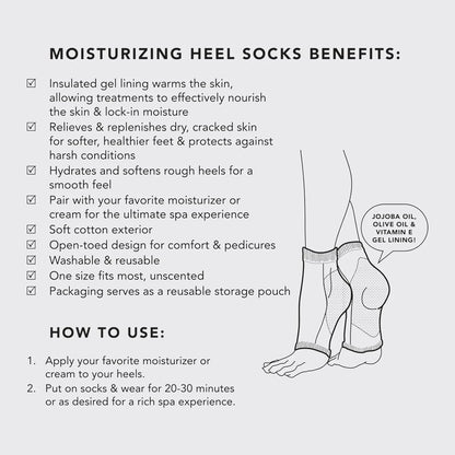 Kitsch Moisturizing Heel Socks for Cracked Heel Treatment - 1 Pair