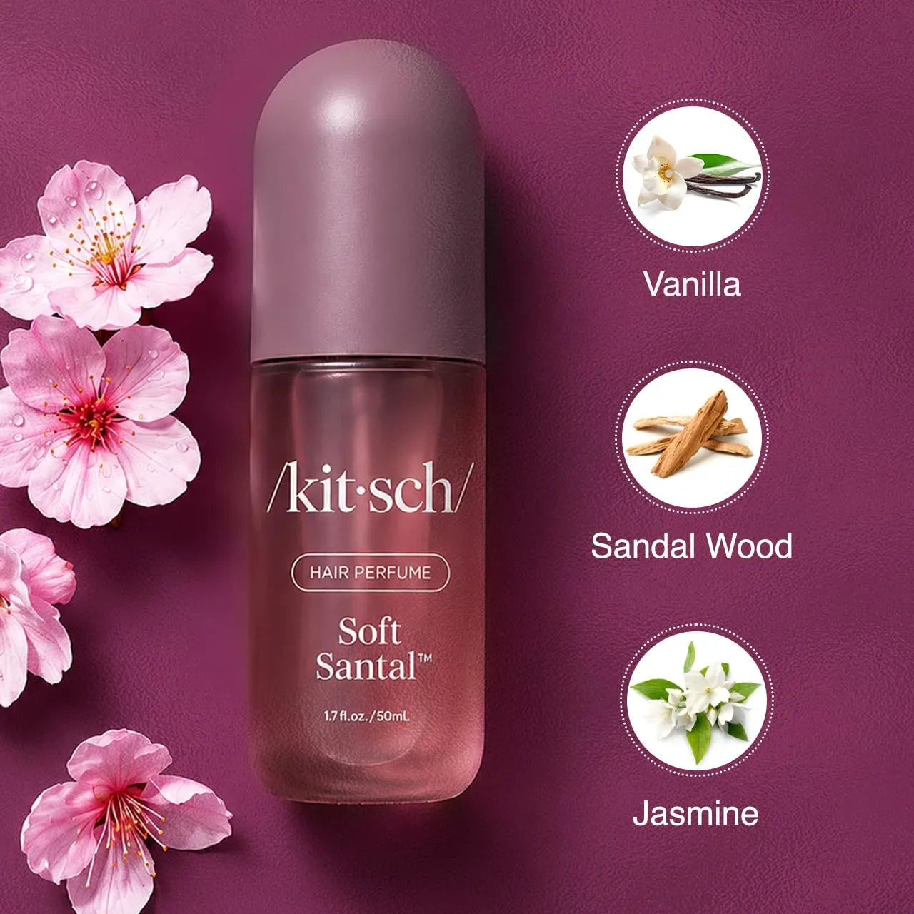 Kitsch Hair Perfume for Women – Hair Spray & Body Mist – Caramel Cream 50mL