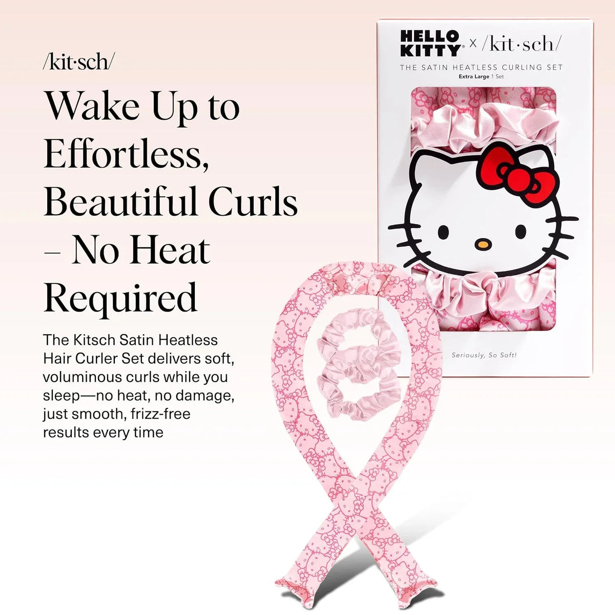 Kitsch Velvet Heatless Curls Overnight Set - Eucalyptus
