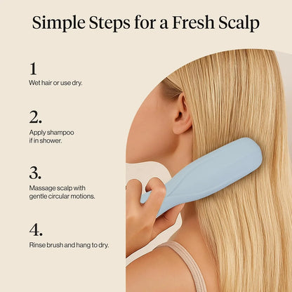 Kitsch Scalp Renewal Brush - Hairbrush Scalp Massager - Black