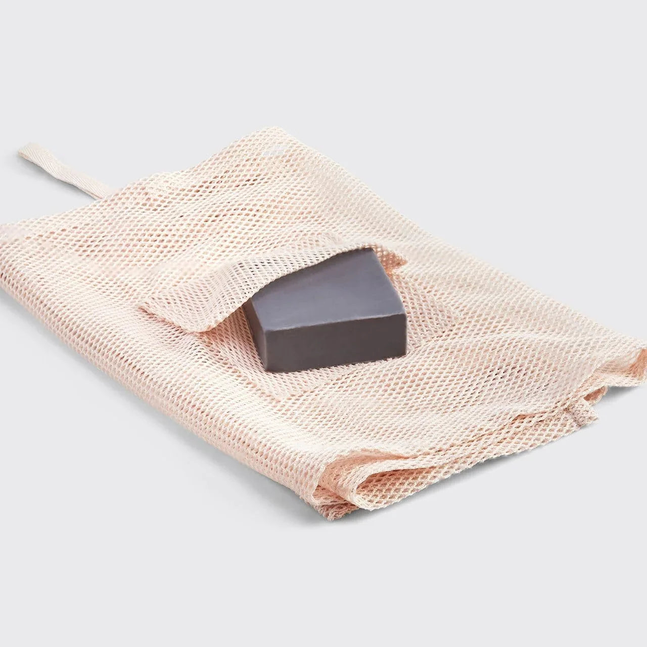 Kitsch Exfoliating Body & Back Scrubber for Shower with Built-in Pocket Bar Soap Bag, Recycled Nylon Exfoliating Washcloth Net, Scrub Exfoliator for Smooth Skin, Bath Essentials for Daily Use, Blush