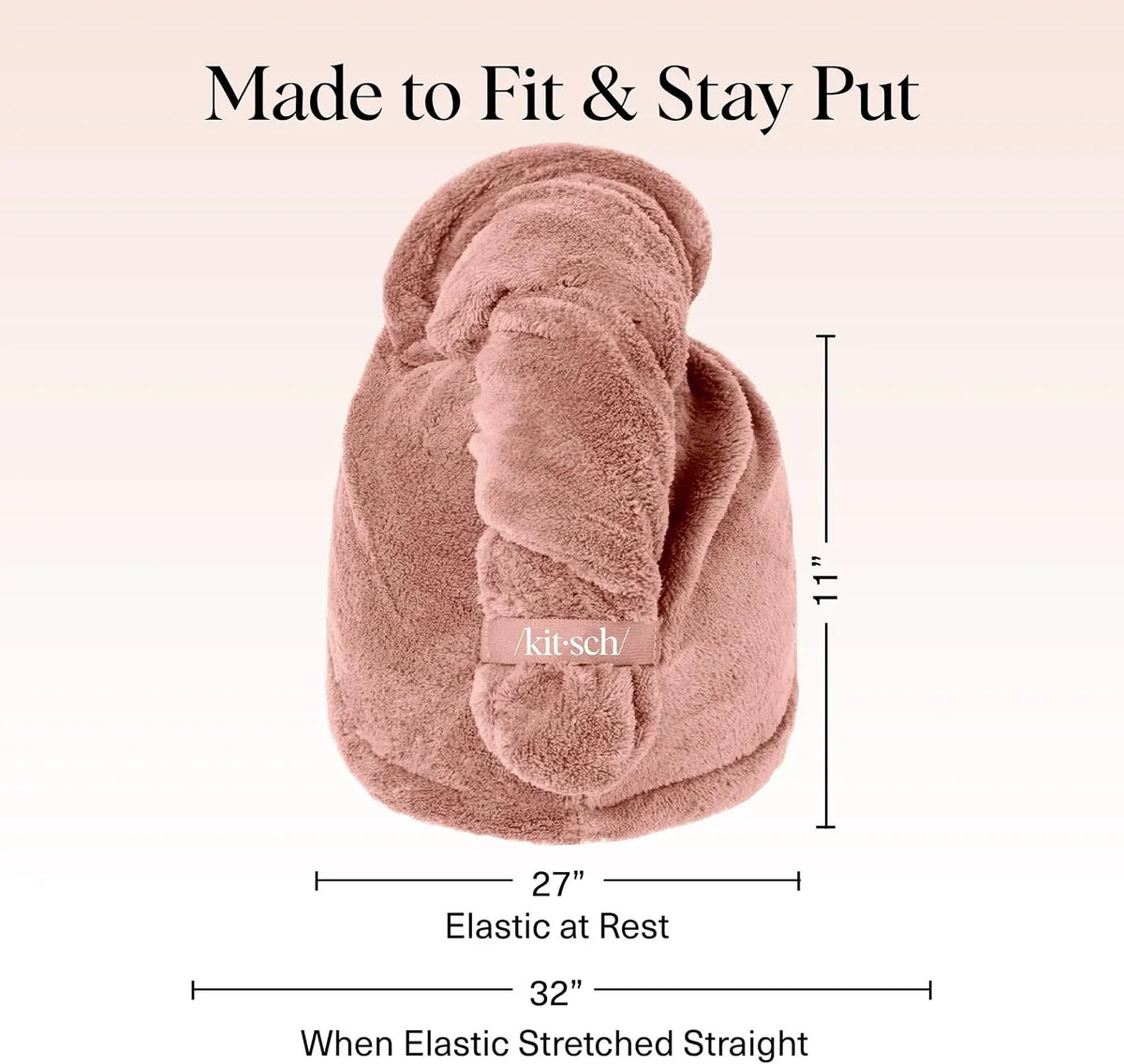 Kitsch XL Microfiber Hair Towel Wrap for Women