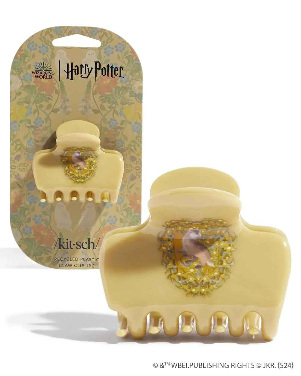 Kitsch Plastic Puffy Claw Clip - Hair Accessories For Women- Chocolate, 1pc