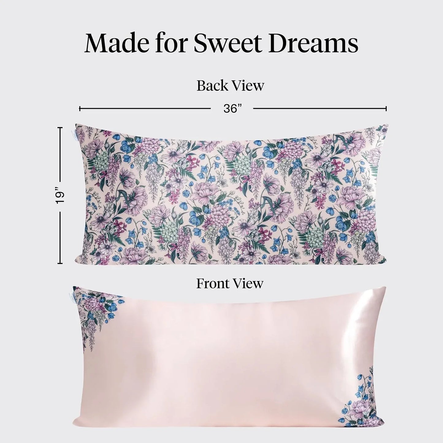 Lisa Frank x Kitsch Satin Pillowcase, Size 19x36 - Rainbow Leopard
